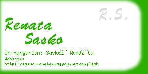 renata sasko business card